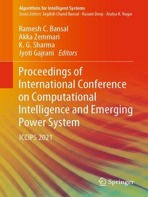 cover image of Proceedings of International Conference on Computational Intelligence and Emerging Power System